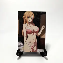 Sword Art Online Yuuki Asuna Sexy Hot Lingerie Anime Waifu Girl Goddess Art Card - Image 2