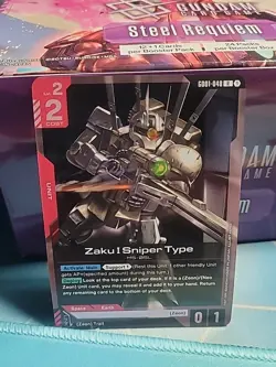 Zaku I Sniper Type (GD01-048) (NM) - Gundam Card Game - Newtype Rising (ENG) - Image 1