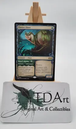 ELUSIVE OTTER~ NM/M ~ MTG ~ Wilds of Eldraine WOE ~ Showcase Reg, FOIL, u choose - Image 3
