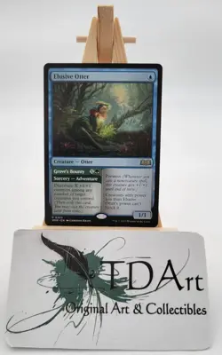 ELUSIVE OTTER~ NM/M ~ MTG ~ Wilds of Eldraine WOE ~ Showcase Reg, FOIL, u choose - Image 5