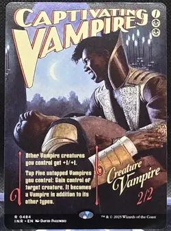 Captivating Vampire #484 Innistrad Remastered Borderless Regular Rare - Image 1