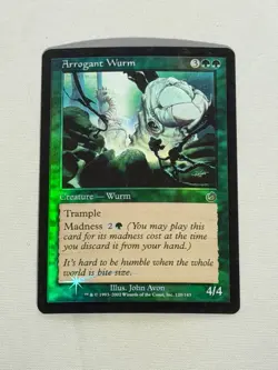 MTG FOIL Arrogant Wurm Torment Magic the Gathering - Image 1