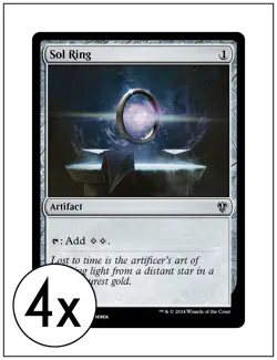4x Sol Ring, Murders at Karlov Manor Commander, Magic the Gathering MTG NM - Image 1