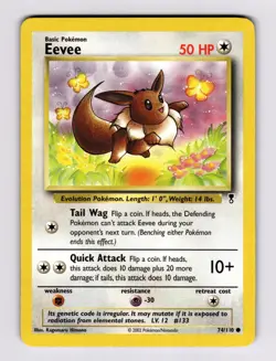 Eevee 074/110 Legendary Collection 2002 Pokemon - Image 1