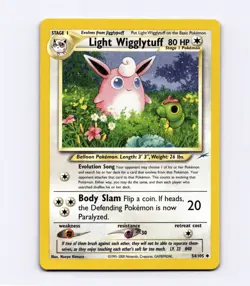 Light Wigglytuff 54/105 Uncommon Neo Destiny Unlimited VTG Pokemon Naoyo Kimura - Image 1