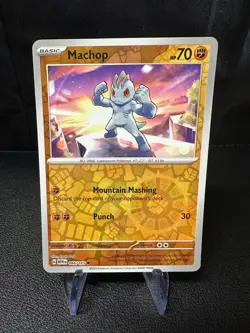 Machop 066/165, Pokemon 151, Reverse Holo, NM - Image 1