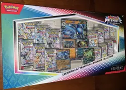 Pokemon Prismatic Evolutions Lucario ex & Tyranitar ex Premium Collection Box - Image 1