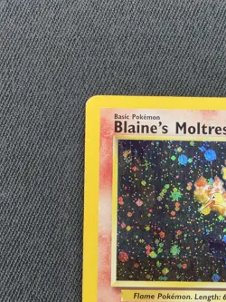 Pokemon Gym Heroes Holo Rare Unlimited Edition Blaine’s Moltres 1/132 WOTC HP - Image 4