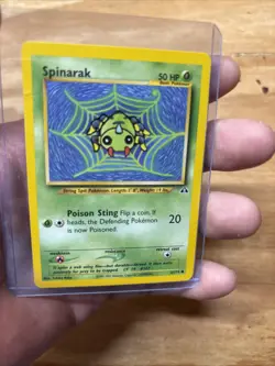 Pokemon TCG Spinarak Neo Discovery 64/75 Regular Unlimited Common LP - Image 1