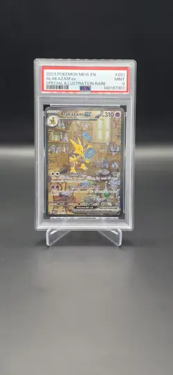 PSA 9 - Alakazam ex 201/165 Pokemon 151 SIR - Image 1