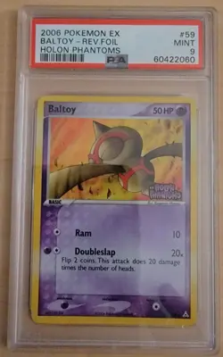 BALTOY - 2006 Pokemon EX Baltoy REV FOIL Holon Phantoms #59 Mint 9 60422060 - Image 1