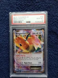 2016 Pokemon Xy Dragonite Ex Evolutions 72/108 PSA 10 - Image 1