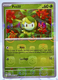 Pokemon TCG - Petilil 6/86 - Black Bolt - Masterball Holo - NEAR MINT - Image 1