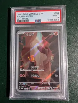 Charmander 168/165 Japanese Pokemon 151 - Graded PSA MINT 9 - Image 1