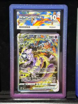 Pokemon Mewtwo VSTAR GG44/GG70 Crown Zenith Galarian Gallery Ace 10 Gem Mint - Image 1