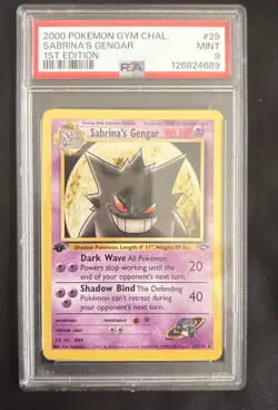 Sabrina's Gengar #29 1st edition pokemon gym challenge - Image 1