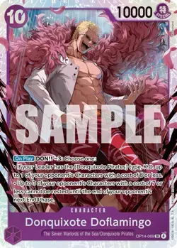 Donquixote Doflamingo English (PURPLE) OP14-069 card One Piece CCG - Image 1