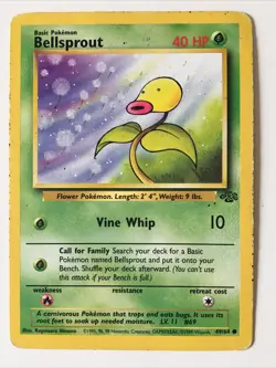 BELLSPROUT 49/64 WOTC Jungle Set Pokemon Card 1999 Wizards - Image 1