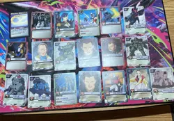 Vintage Gundam MS War Trading Card lot 19 cards - Image 1