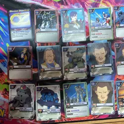 Vintage Gundam MS War Trading Card lot 19 cards - Image 2