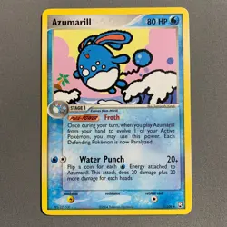 Azumarill 1/109 EX Team Rocket Returns Regular Non-Holo RARE Pokemon Card LP-NM - Image 1