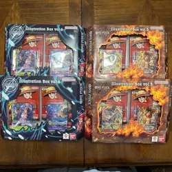 One Piece Card Game: Illustration Box (IB-05) Vol.5 X2 and Vol.6 X2- QTY 4 - Image 1