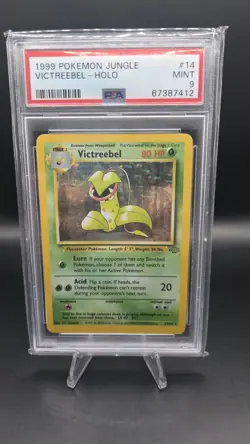 Victreebel 14/64 — PSA 9 — Jungle Set — Holo Rare — Vintage WoTC Pokemon Card - Image 1