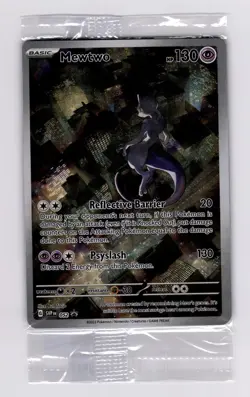 MEWTWO SVP 052 Scarlet Violet 151 Promo Illustration Rare Pokemon Card SEALED - Image 1