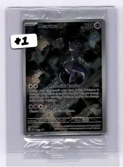 MEWTWO SVP 052 Scarlet Violet 151 Promo Illustration Rare Pokemon Card SEALED - Image 3