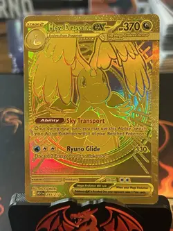 Pokemon TCG Ascended Heroes Mega Dragonite Ex Gold Hyper Rare 295/217 🔥🔥 - Image 1