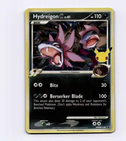 Hydreigon C lv.61 SWSH138 Black Star Promo 25th Celebrations NM Pokemon Holo - Image 1