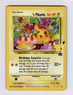 ______'s Pikachu 24/53 Celebrations: Classic Collection 25th Anniversary Pokemon - Image 1