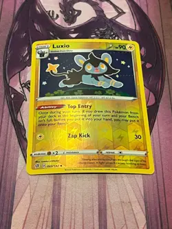 Luxio 061/192 Rebel Clash Pokemon Reverse Holo Foil Nice! - Image 1