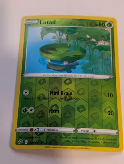 Lotad 007/192 - Rebel Clash Pokemon Reverse Holo Foil Nice! - Image 1