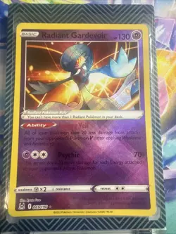 Radiant Gardevoir 069/196 Lost Origin Holo Rare Pokemon TCG Card - Image 1