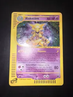 Pokemon Alakazam TCG Expedition Card 1/165 Holo Rare ENG - Image 1