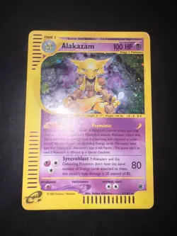Pokemon Alakazam TCG Expedition Card 1/165 Holo Rare ENG - Image 2