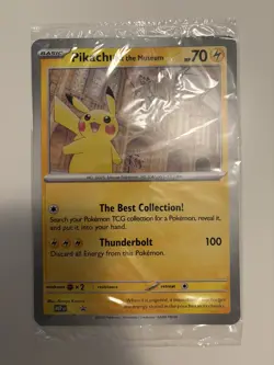 Pokemon Pikachu At The Museum Jumbo Promo Card SEALED - Image 1