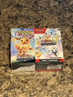 Empty Pokemon Scarlet & Violet Prismatic Evolutions Booster Bundle Box NO CARDS - Image 1