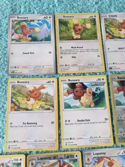 BUNEARY & LOPUNNY BUNDLE OF POKEMON CARDS - Image 2