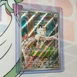 Pokemon TCG Meowth 106/094 Full Art Illustration Rare Holo Card 2025 - Image 1