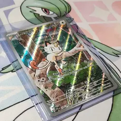 Pokemon TCG Meowth 106/094 Full Art Illustration Rare Holo Card 2025 - Image 2