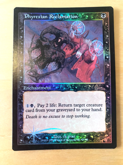 MTG Foil Phyrexian Reclamation Urza's Legacy GD - Image 1