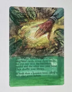 Cultivate Magic 2011 (M11) MTG ALTERED - Image 1