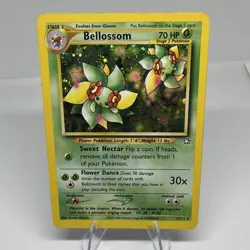 Pokemon TCG Bellossom 3/111 Neo Genesis Holo Rare Stage 2 70 HP Unlimited 2000 - Image 1