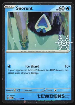 Snorunt - 037/182 - Stamped Cosmos Holo - S&V Paradox Rift - Pokemon Card - Image 1