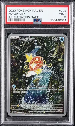 2023 POKEMON PAL EN-PALDEA EVOLVED ILLUSTRATION RARE #203 MAGIKARP PSA 9 - Image 1