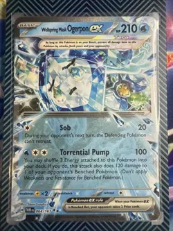 Wellspring Mask Ogerpon ex 064/167 Ultra Rare Twilight Masquerade Pokemon Card - Image 1
