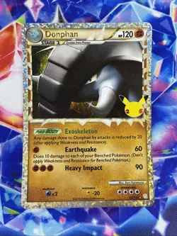 Donphan 107/123 Pokemon Celebrations 25th Anniversary Prime Holo Rare - Image 1