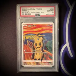 Fan art! 2018 Mimikyu 289/SM-P Munch Scream Promo Pokemon Japanese PSA 10 - Image 1